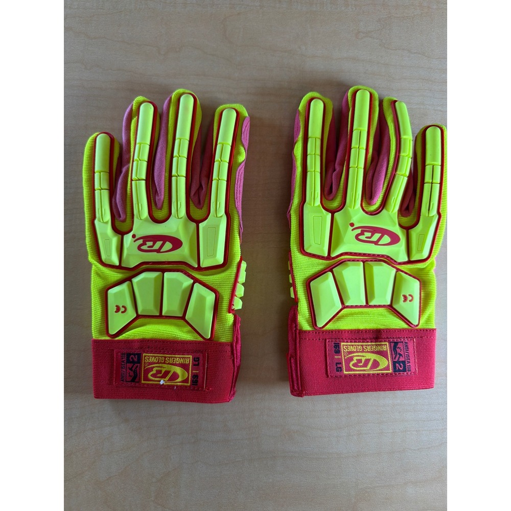 Ringers Gloves 169 R-Hide‎ Impact Protection Work Gloves Pink Neon Yellow Large